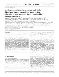 A mixture model-based discriminate analysis for identifying ordered