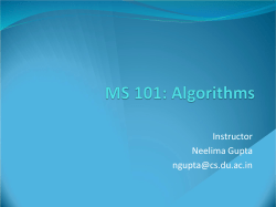 Lecture 10 - Network Flows
