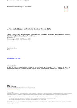 A Flex-market Design for Flexibility Services through DERs
