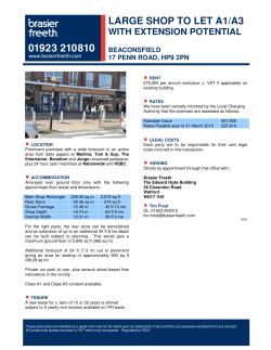 LARGE SHOP TO LET A1/A3