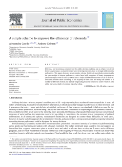 A simple scheme to improve the efficiency of referenda