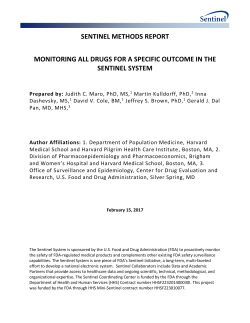Monitoring all Drugs for a Specific Outcome in the Sentinel System