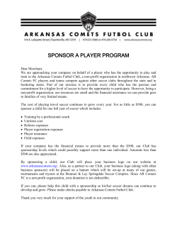 Player Sponsorship Form