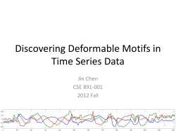 Discovering Deformable Motifs in Time Series Data