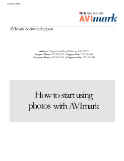 How to start using photos with AVImark