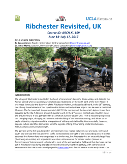Ribchester Revisited, UK - Institute for Field Research