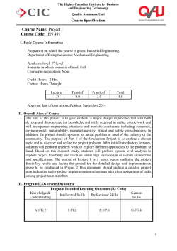 COURSE TITLE (COURSE CODE)