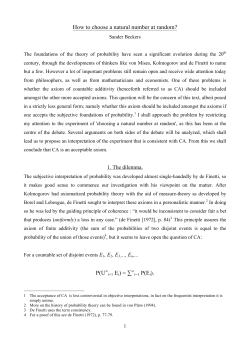 How to choose a natural number at random?