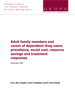 Adult family members and carers of dependent