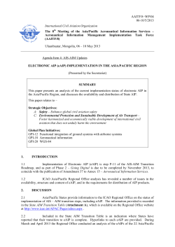 Electronic AIP (eAIP)