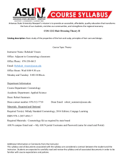 COS 1212 Hairdressing theory II