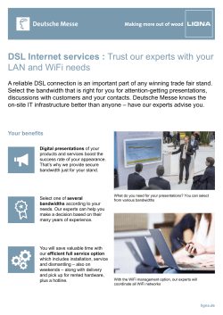 DSL Internet services : Trust our experts with your LAN and