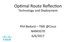 BGP Optimal Route Reflection