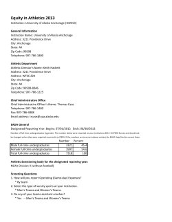 Equity in Athletics 2013