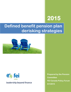 Defined benefit pension plan derisking strategies