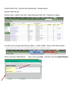 SD5 Transportation Information
