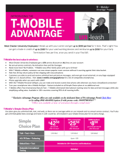 T-Mobile the best value in wireless: T