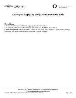 Activity 2: Applying the 3-Point Decision Rule