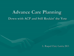 Advance Care Planning - Healthcare Experience Design
