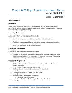 Name that Job! - California Career Resource Network