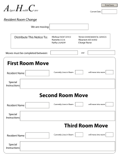 First Room Move Second Room Move Third Room Move