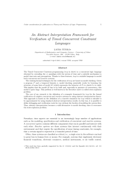 An Abstract Interpretation Framework for Verification of Timed