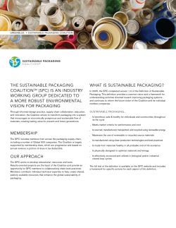 Sustainable Packaging Coalition Membership Information