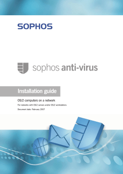 Sophos Anti-Virus OS/2 computers on a network installation guide