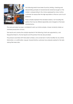 The following results have been found by testing, checking and