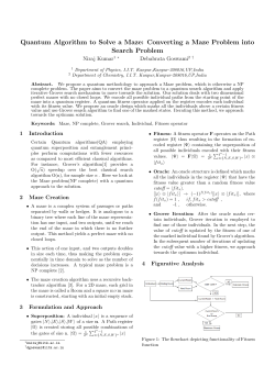 Quantum Algorithm to Solve a Maze: Converting a Maze
