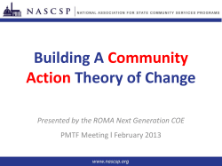 Building A Community Action Theory of Change