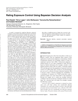 Rating Exposure Control Using Bayesian Decision Analysis