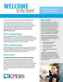 to the team! For New Designated Agents and Additional Signers