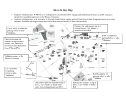 Move-In Day Map - Cornell College
