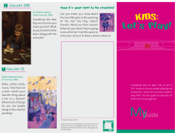 KIDS: Let`s Play! - Toledo Museum of Art