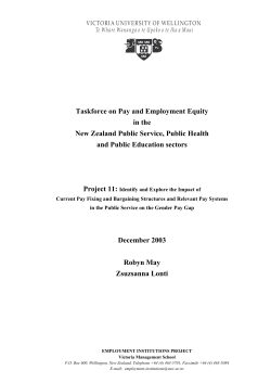 Collective Bargaining Structures - Victoria University of Wellington