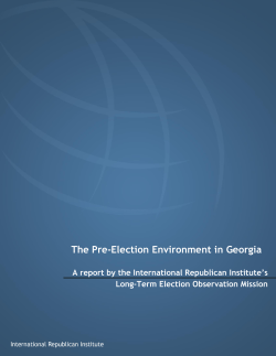 Long-Term Election Observation Mission Report