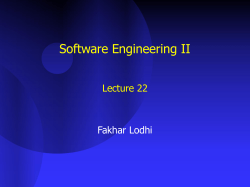 Software Engineering II