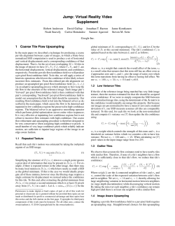 Jump: Virtual Reality Video Supplement