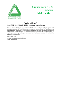 Make a Move - Cockton Hill Junior School