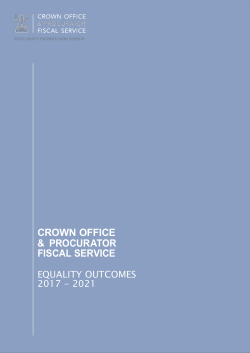 COPFS Equality Outcomes FOR 2017