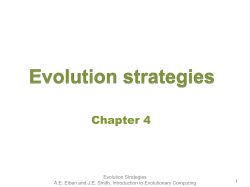 Evolution strategies
