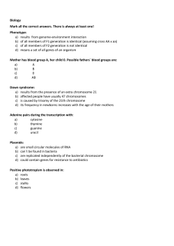 Biology Mark all the correct answers. There is always at least one