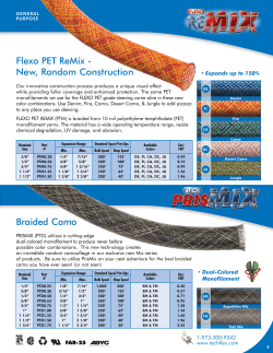 Flexo PET ReMix - New, Random Construction Braided