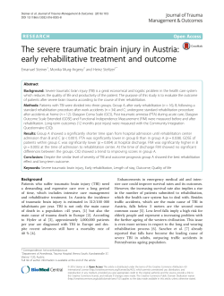The severe traumatic brain injury in Austria