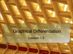 Graphical Differentiation
