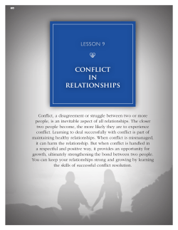 cONFlict iN RElAtiONShiPS