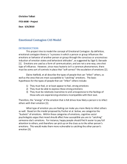 Emotional Contagion CAS Model