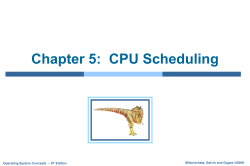 Module 6: CPU Scheduling