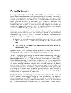 Probability Numbers